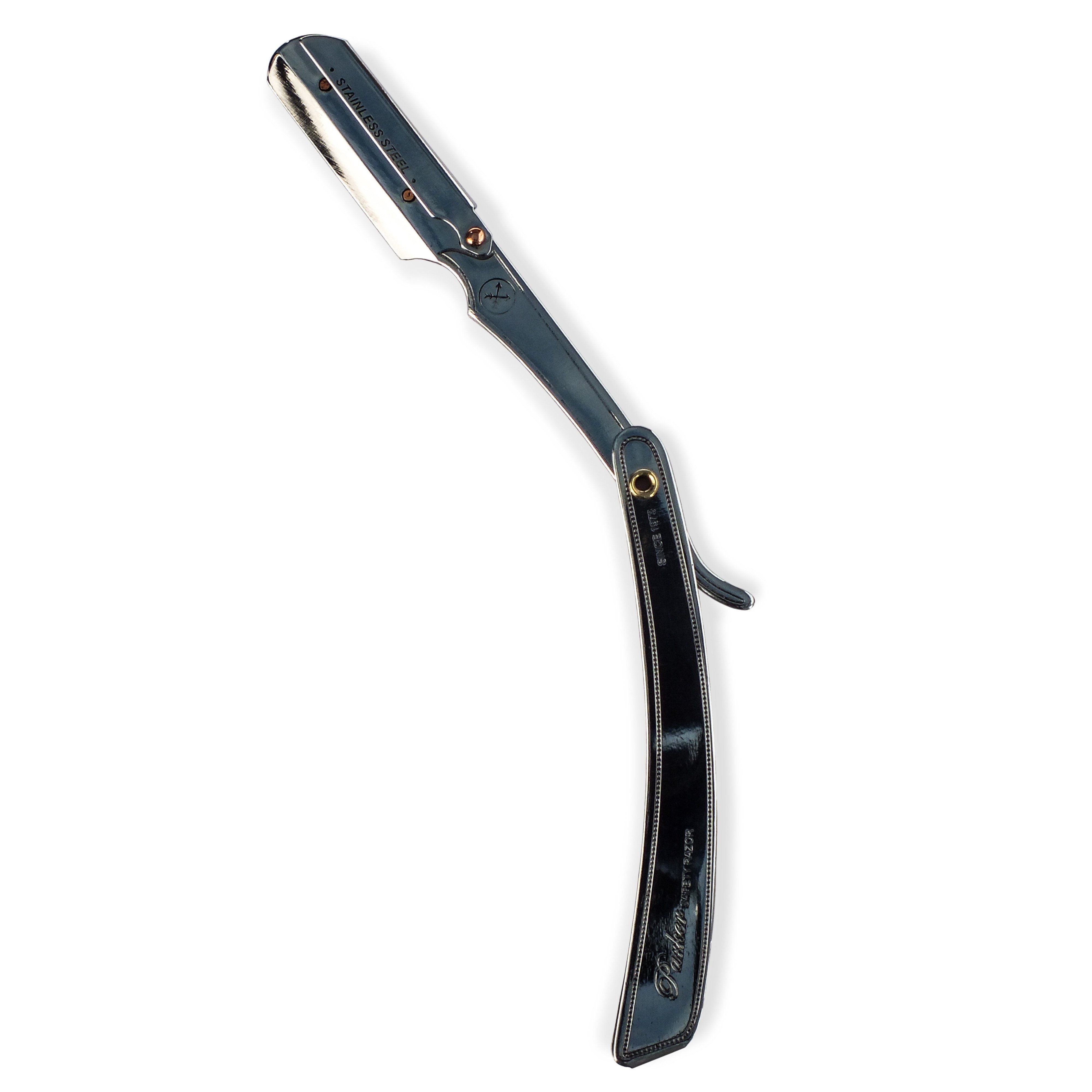 Parker SRXBLK Stainless Steel Barber Razor Black Finish – Style & Swagger